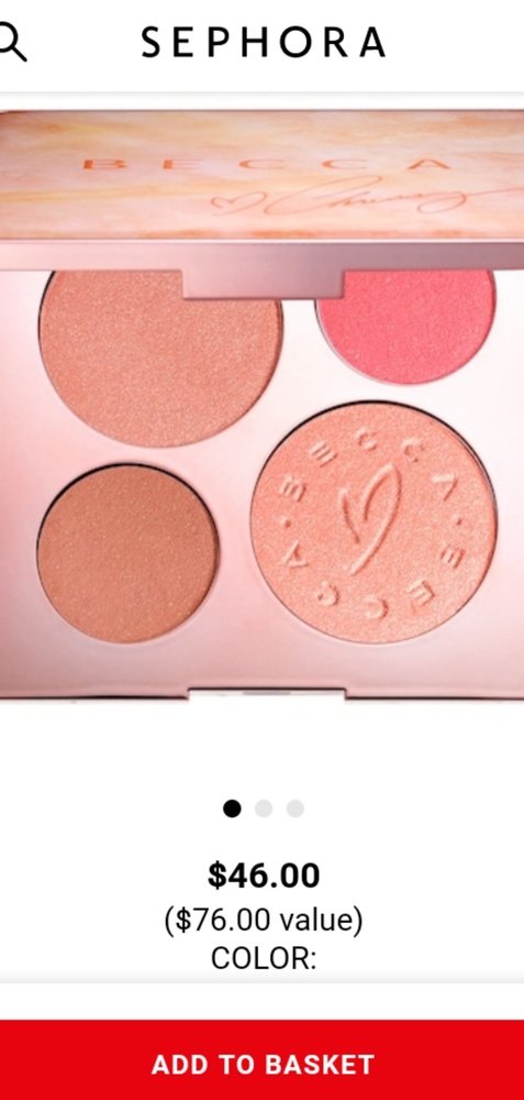 becca chrissy pallete highlighter